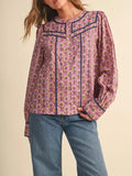 Such A Steph Blouse in Orchid Floral