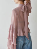 Clear As Day Blouse in Mauve