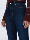 Bri High Rise Slim Straight Jean in Focus