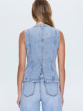 Gia Denim Vest in Gaze