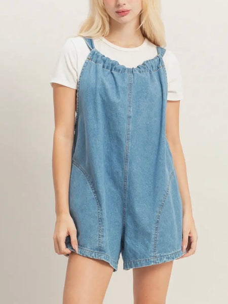 Randi Romper in Denim