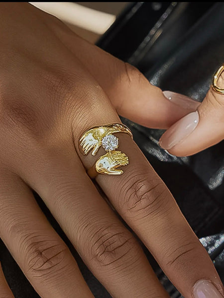 Zyne Hands Embrace Ring