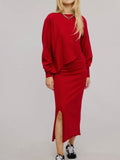 Made it Easy Knit Set in Red