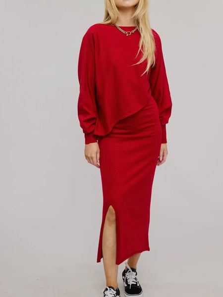 Made it Easy Knit Set in Red