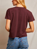 Harley Boxy Tee in Blackberry