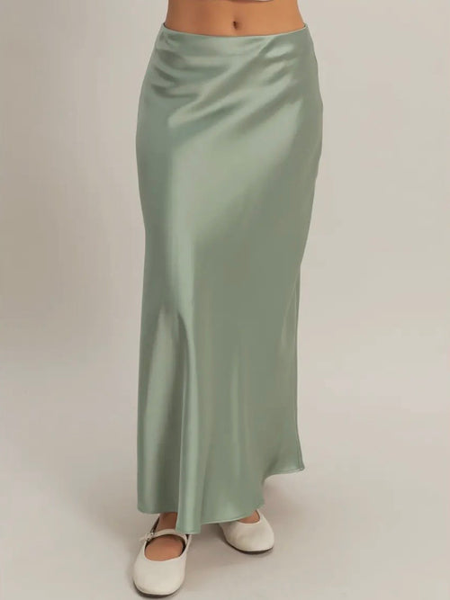 To The Maxi Skirt in Sage