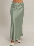 To The Maxi Skirt in Sage