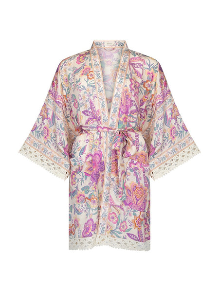 Mojave Lily Short Robe in Opal