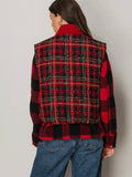 Time For Tartan Vest in Red