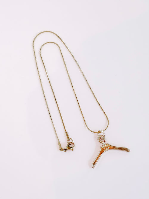 Repurposed Mini Hanger CC Necklace