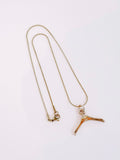 Repurposed Mini Hanger CC Necklace