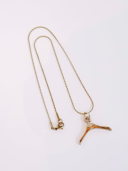 Repurposed Mini Hanger CC Necklace