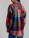 Ashley Plaid Shirt in Ginger Combo