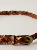 Sol Stud Belt in Cognac