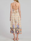 Jaen Printed Halter Top in Natural