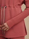 Ethel Cinch Waist Sweat in Mauvewood
