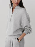 Davidson Sweat in Light Grey Marl