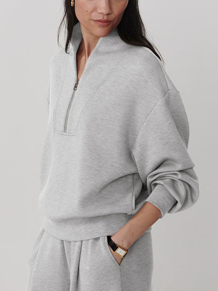 Davidson Sweat in Light Grey Marl