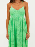 Ruthie Dress in Palm Eyelet