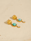 Liberté Drop Earrings in Green