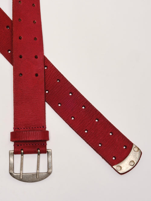 WTF Double Cross Belt in Crimson