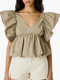 Saskya Top in Khaki