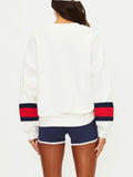 Devyn Oversized Sweatshirt in Firework Colorblock