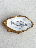 Decoupaged Fresh Catch Shell Ring Dish