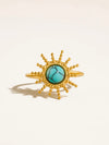 Ainsley Sunburst Ring in Turquoise