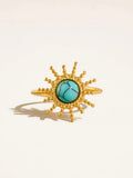 Ainsley Sunburst Ring in Turquoise