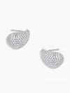 Banks Shimmer Earrings in Rhodium