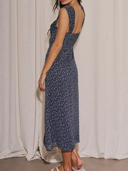 Deep Blue Sea Maxi Dress in Navy