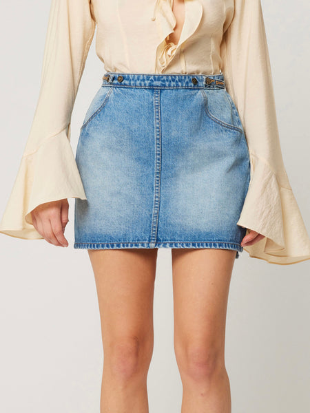 Charlie Mini Skort in Brad Blue