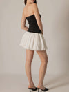 Kate Poplin Contrast Dress in Black