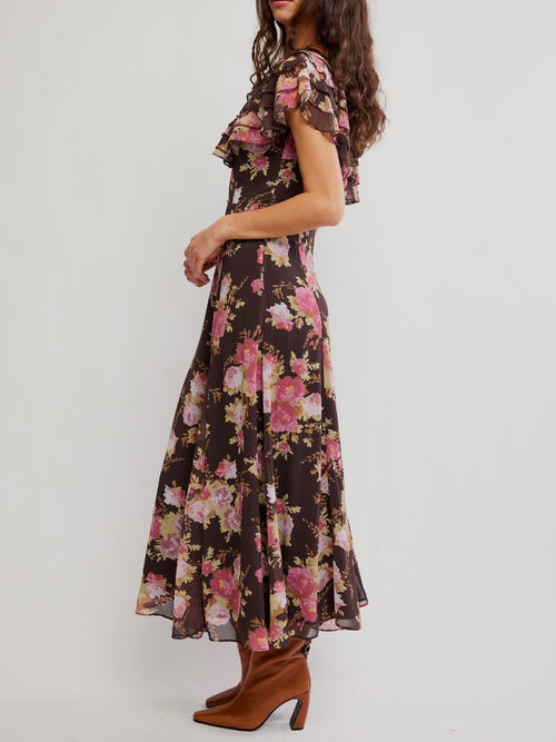 Forsythia Maxi in Deep Fudge Combo