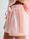 Tried & Trimmed Short Set in Pink