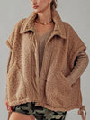 Teddy Vest in Taupe