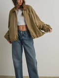 Call Me Cord Barn Jacket in Khaki