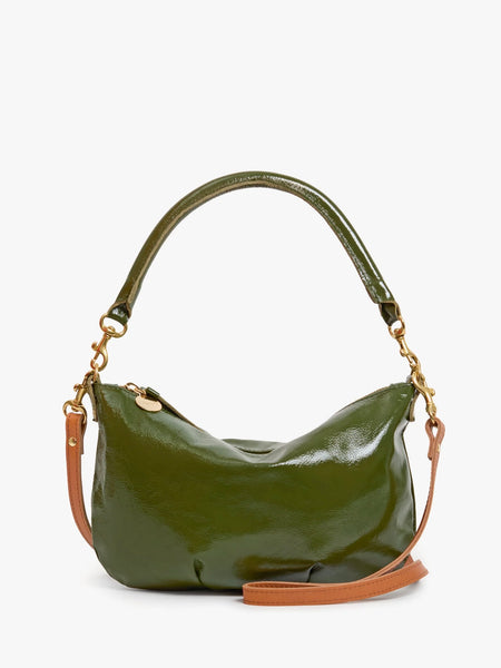 Petit Moyen Messenger in Army Crinkle Patent