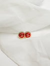 Red Sarah Studs