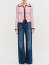 A Touch Of Trim Sweater in Mauve