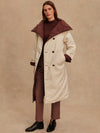 Annalise Reversible Wrap Coat in Deep Mahogany