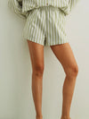 Stand On Stripes Short in Sage