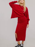 Made it Easy Knit Set in Red