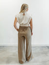 Pleated Top in Natural