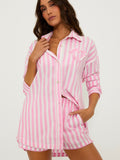 Cassidy Top in Prism Pink Stripe