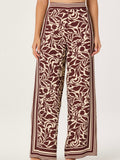 Eva Pants in Brown Tropical