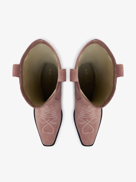 Willa Western Boot in Mauve