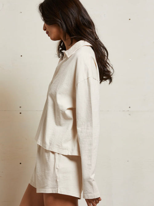 Alison Tennessee Jersey Tee in Sugar