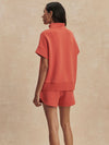 Ritchie Short Sleeve Sweat in Summer Fig